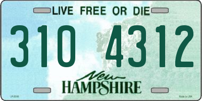 NH license plate 3104312