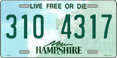 NH license plate 3104317