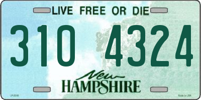 NH license plate 3104324