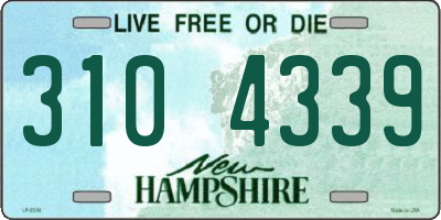NH license plate 3104339