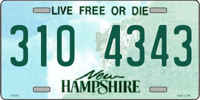 NH license plate 3104343