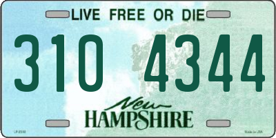 NH license plate 3104344