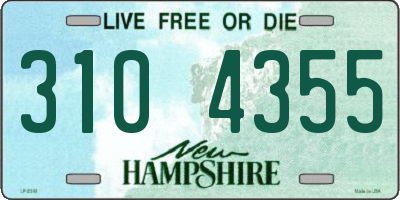 NH license plate 3104355