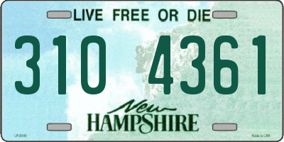 NH license plate 3104361