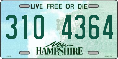 NH license plate 3104364