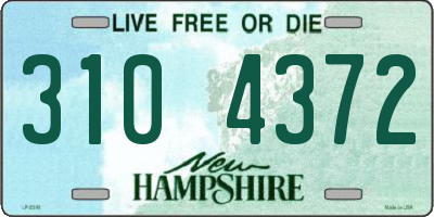 NH license plate 3104372
