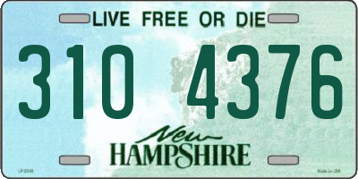 NH license plate 3104376