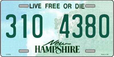 NH license plate 3104380