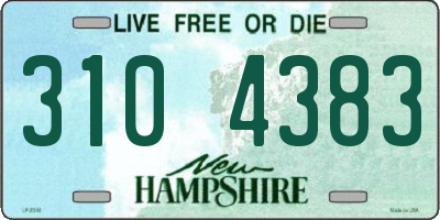 NH license plate 3104383