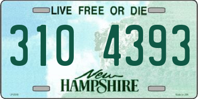 NH license plate 3104393