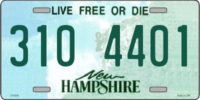 NH license plate 3104401