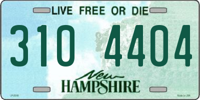 NH license plate 3104404