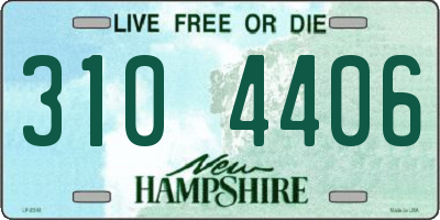 NH license plate 3104406