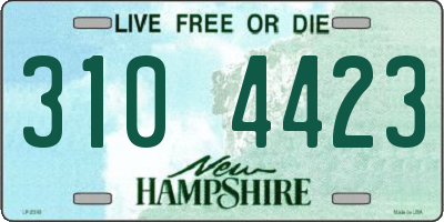 NH license plate 3104423