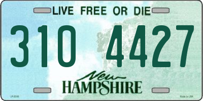 NH license plate 3104427