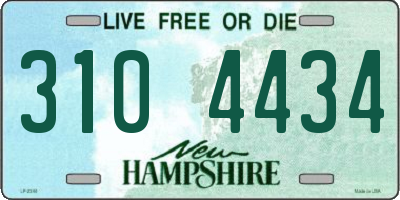 NH license plate 3104434