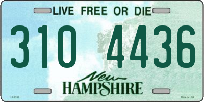NH license plate 3104436