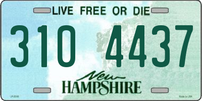 NH license plate 3104437