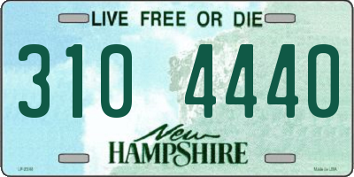 NH license plate 3104440