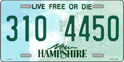 NH license plate 3104450