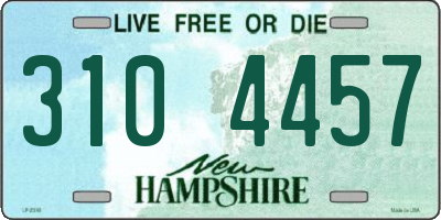 NH license plate 3104457