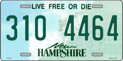 NH license plate 3104464