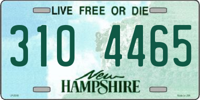 NH license plate 3104465