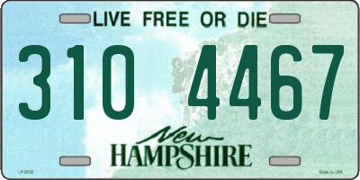 NH license plate 3104467