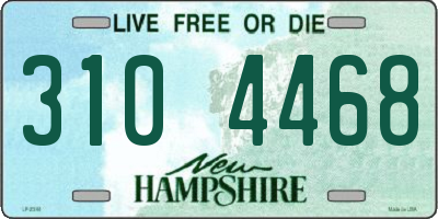 NH license plate 3104468