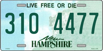 NH license plate 3104477