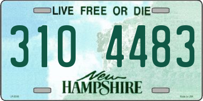 NH license plate 3104483
