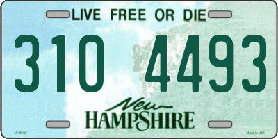 NH license plate 3104493
