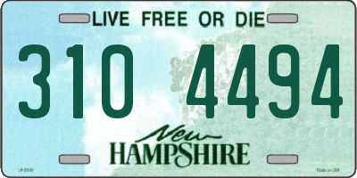 NH license plate 3104494