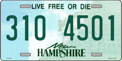 NH license plate 3104501