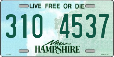 NH license plate 3104537