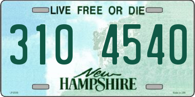 NH license plate 3104540
