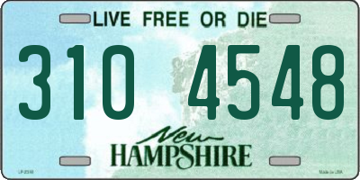 NH license plate 3104548