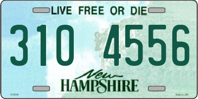 NH license plate 3104556