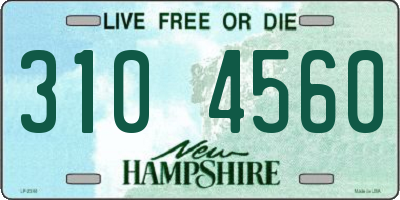 NH license plate 3104560