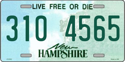 NH license plate 3104565