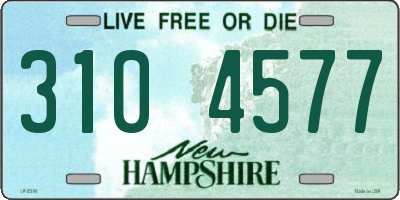 NH license plate 3104577