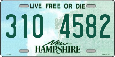 NH license plate 3104582