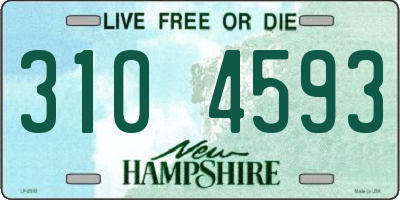 NH license plate 3104593