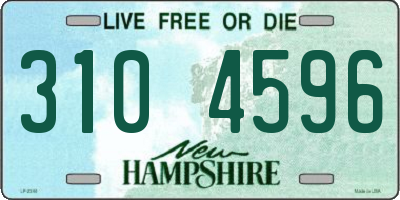 NH license plate 3104596