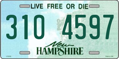 NH license plate 3104597