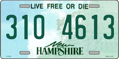 NH license plate 3104613