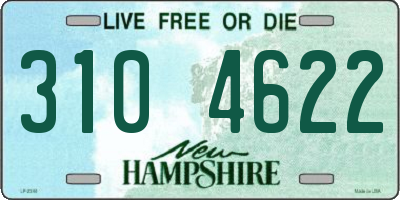 NH license plate 3104622