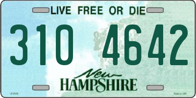 NH license plate 3104642