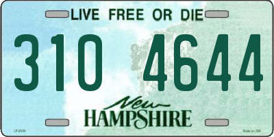 NH license plate 3104644