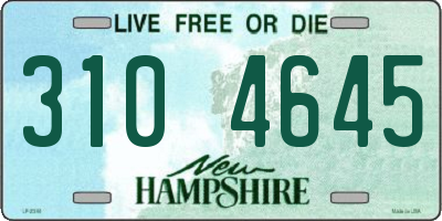 NH license plate 3104645